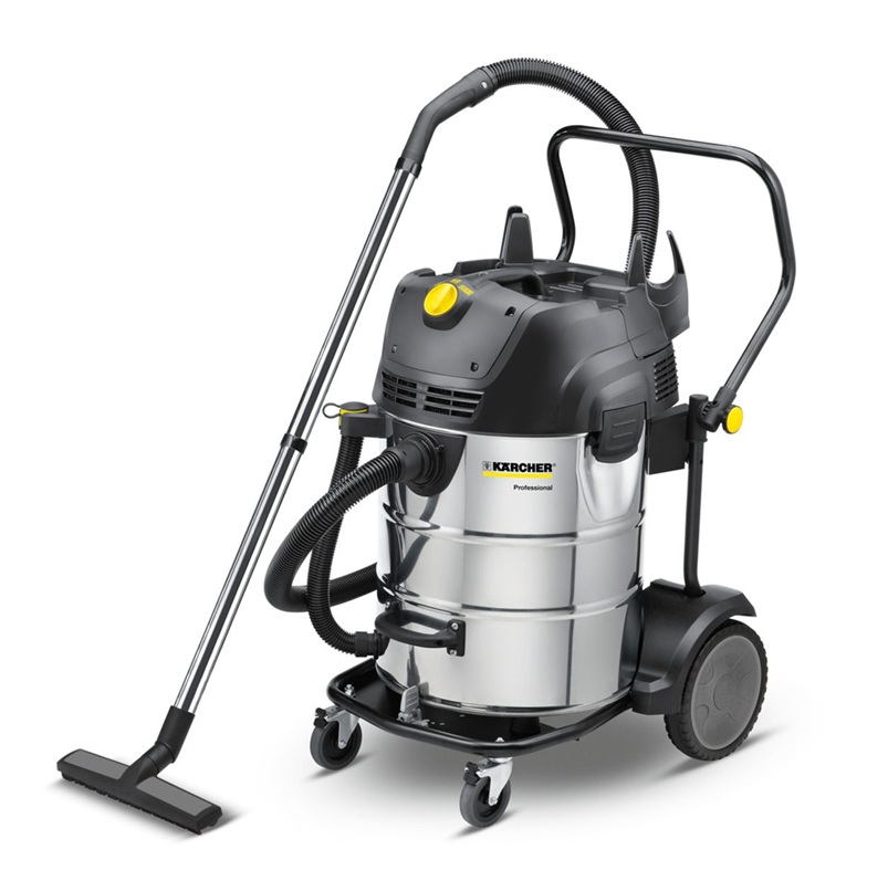 Професионална прахосмукачка за сухо и мокро почистване KARCHER NT 75/2 Tact² Me Tc, 2760 W, 75 л, с 2 мотора / 1.667-289.0